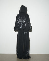 Graphic Wide-Leg Street Pants
