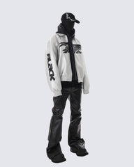 Glossy Patent Leather Bootcut Jeans