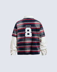 Layered Striped Long Sleeve T-Shirt