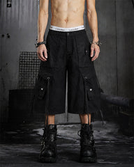 High-Street Drawstring Cargo Shorts