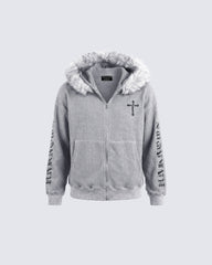 Vintage Embroidered Hoodie