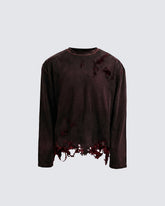 KIIKIO-Post-Apocalyptic Spray-Wash Long Sleeve T