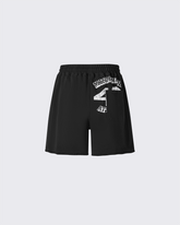 Vintage Logo Print Cotton Shorts