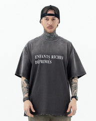 Distressed Gradient Vintage Short Sleeve T-shirt
