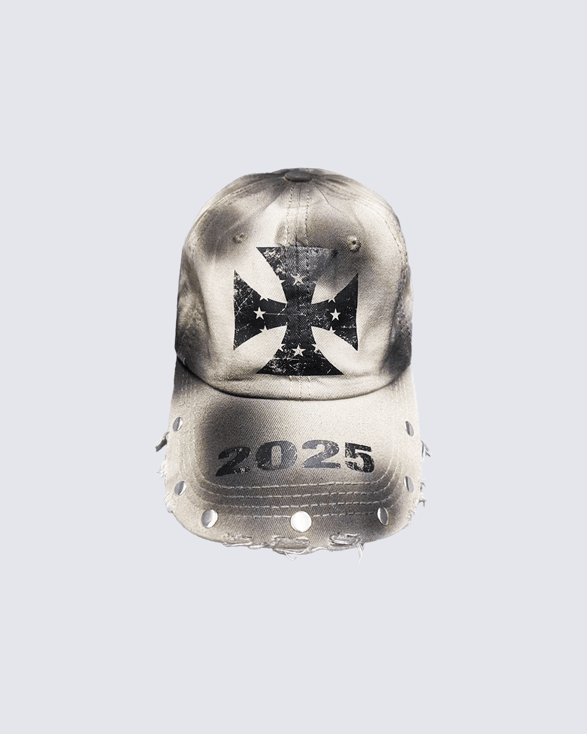 Unisex Distressed Punk Baseball Cap