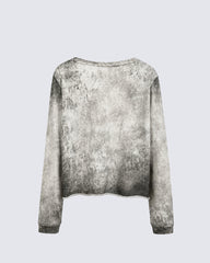 Retro Washed Long-Sleeved Tie-Dye Casual Long-Sleeved Shirt