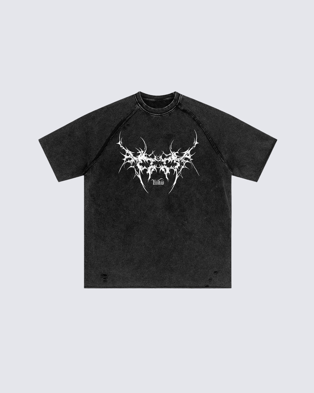 Distressed Graphic Print Oversized T-Shirt