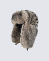 Faux Mink Long-Fur Trapper Hat