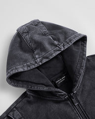 KIIKIOCLUB—Deconstructed Armor Zipper Hoodie