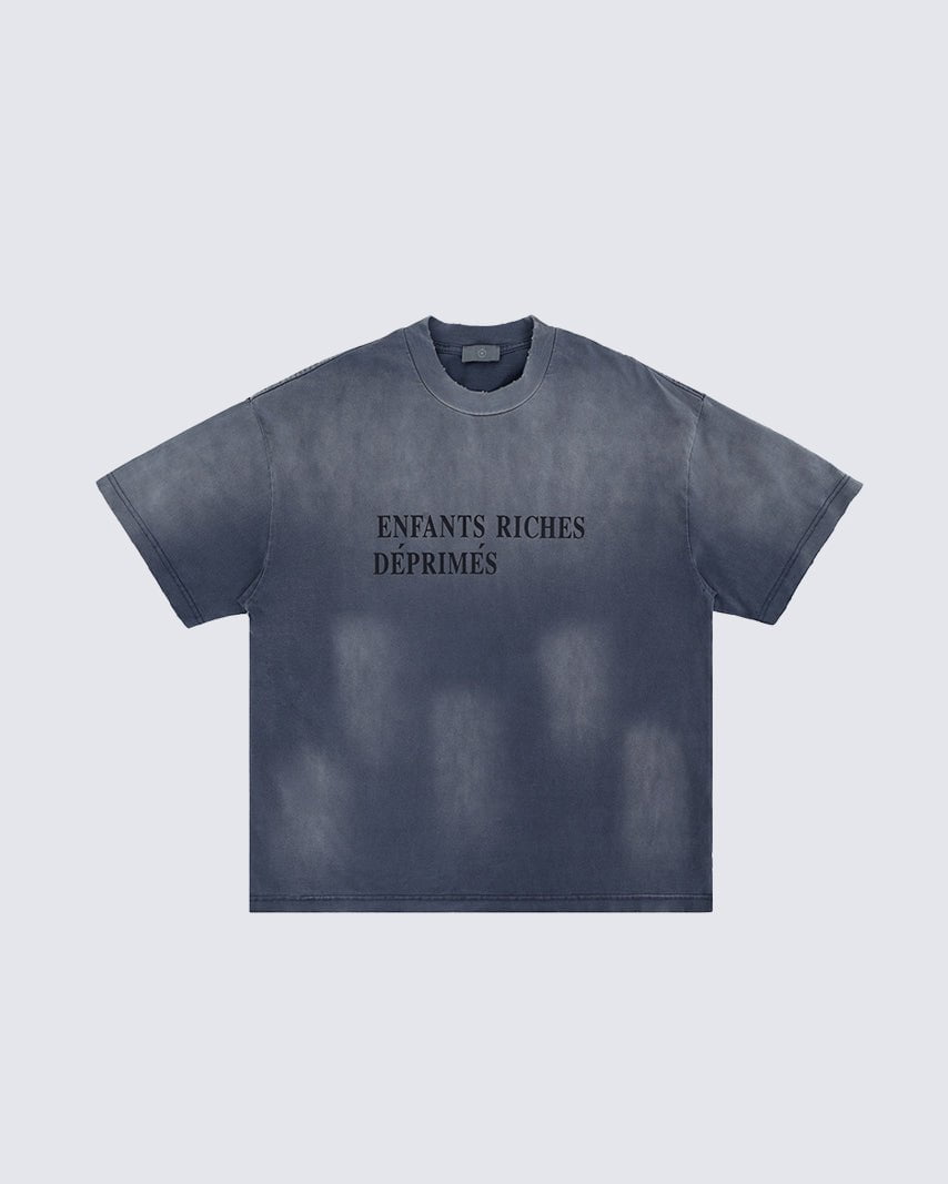 Distressed Gradient Vintage Short Sleeve T-shirt