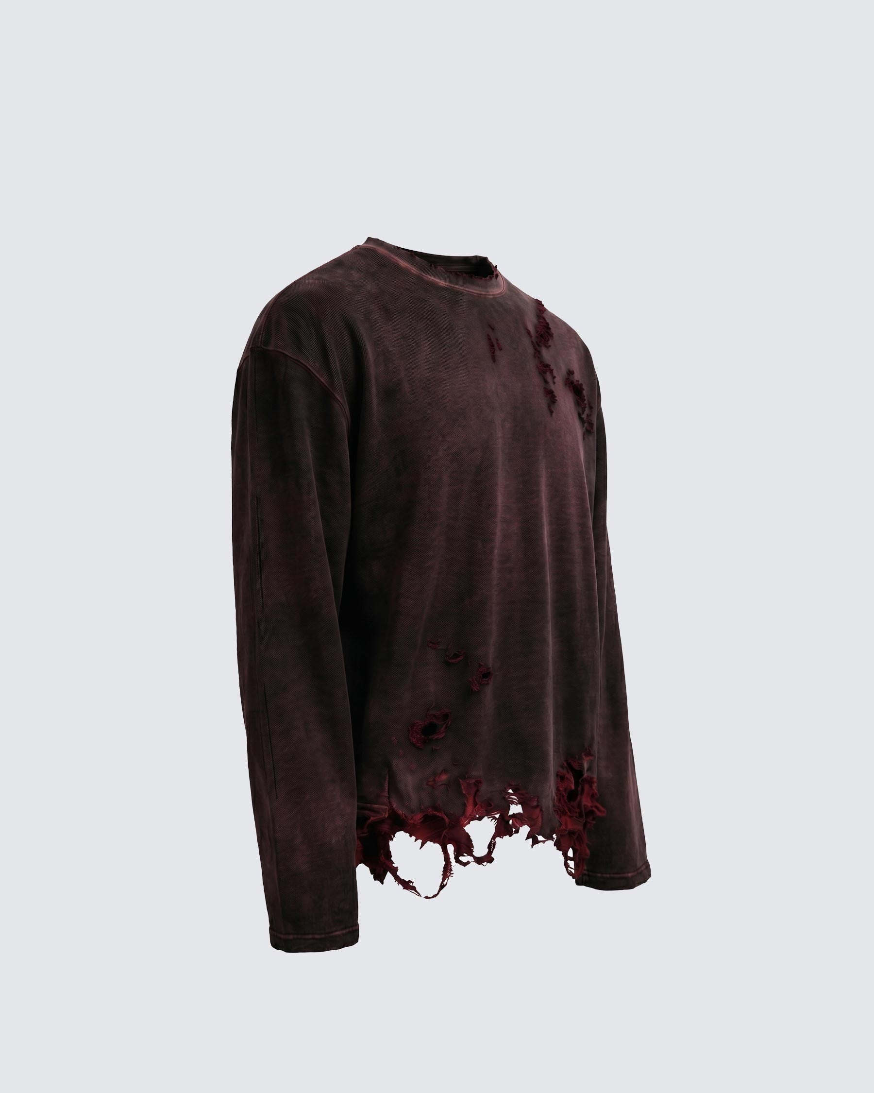 KIIKIO-Post-Apocalyptic Spray-Wash Long Sleeve T