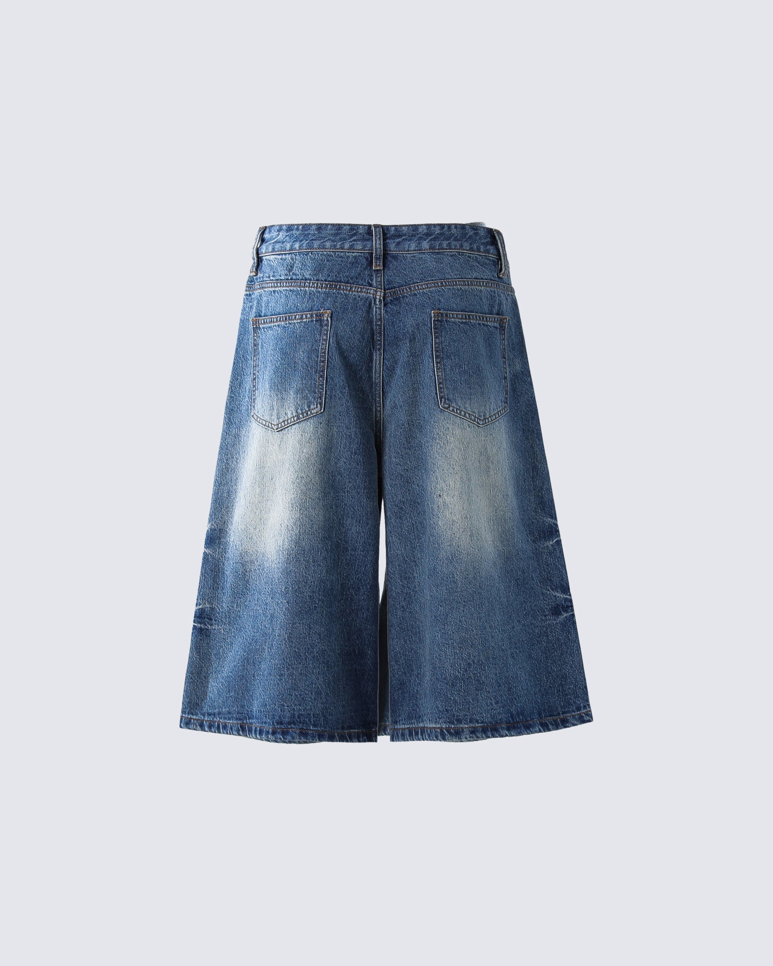 Vintage Washed Split Hem 7/10 Denim Pants