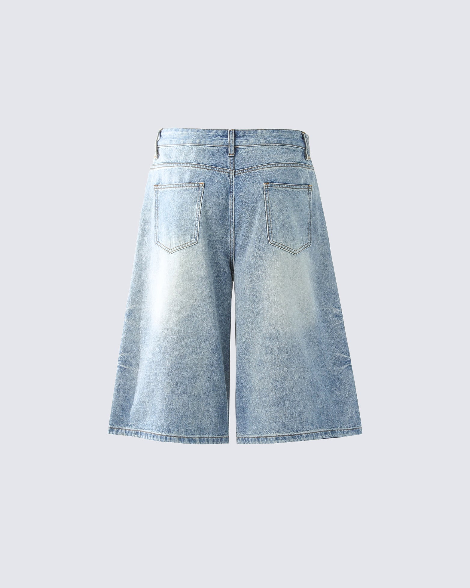 Vintage Washed Split Hem 7/10 Denim Pants