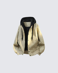 Loose Casual Streetwear with Hoodie
