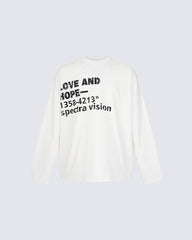 LOVE AND HOPE Graphic Long-Sleeve Tee